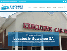 Tablet Screenshot of executivecarwash.net